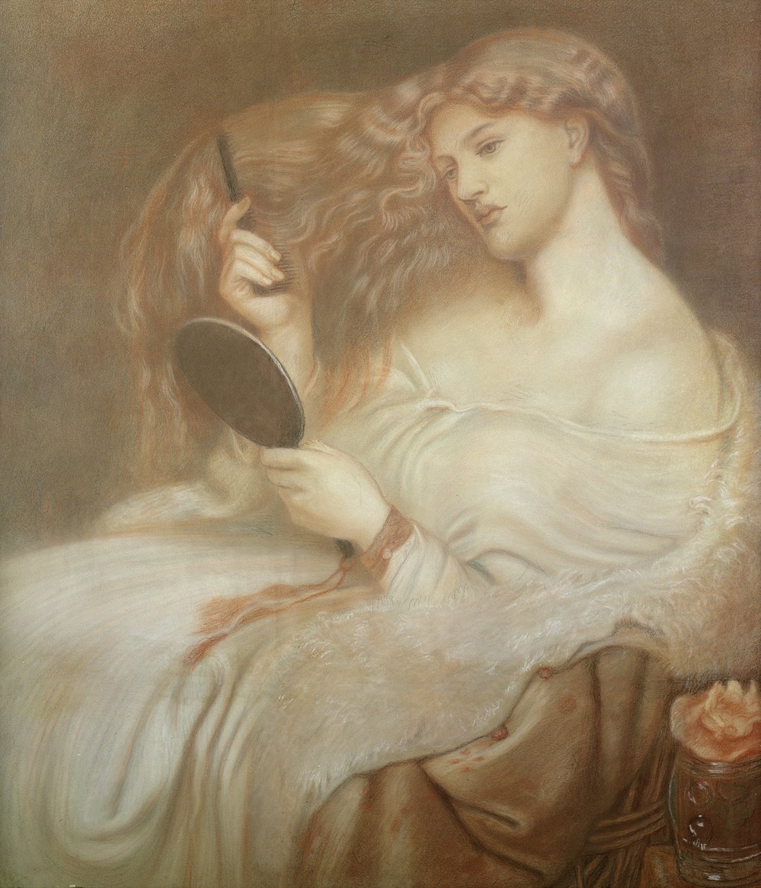 A&P Lady Lilithキャノティエ Lady Lilith, c.1867-68 by Dante Gabriel Charles Rossetti